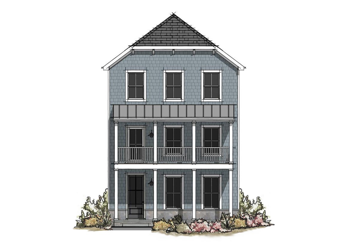 Cottage. Charleston Home with 3 Bedrooms