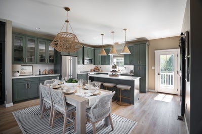 Dining Room and Classic Kitchen. 1,863sf New Home
