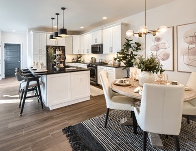 Dining Room and Classic Kitchen. Maplewood New Home Floor Plan