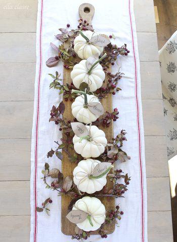 Mini Pumpkin Thanksgiving Centerpiece