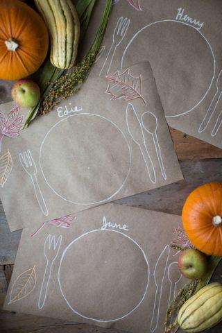 Kids Thanksgiving Table