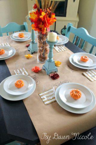 Kids Thanksgiving Table