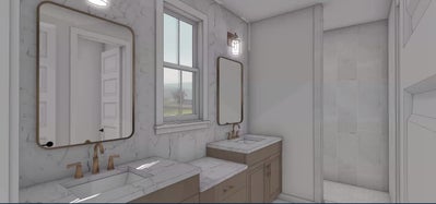 Owner's Bath. Harrison Home with 3 Bedrooms