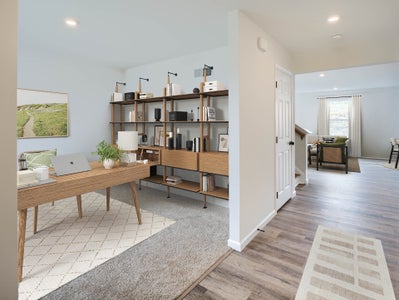 Study and Foyer. 2,277sf New Home in Windsor, PA
